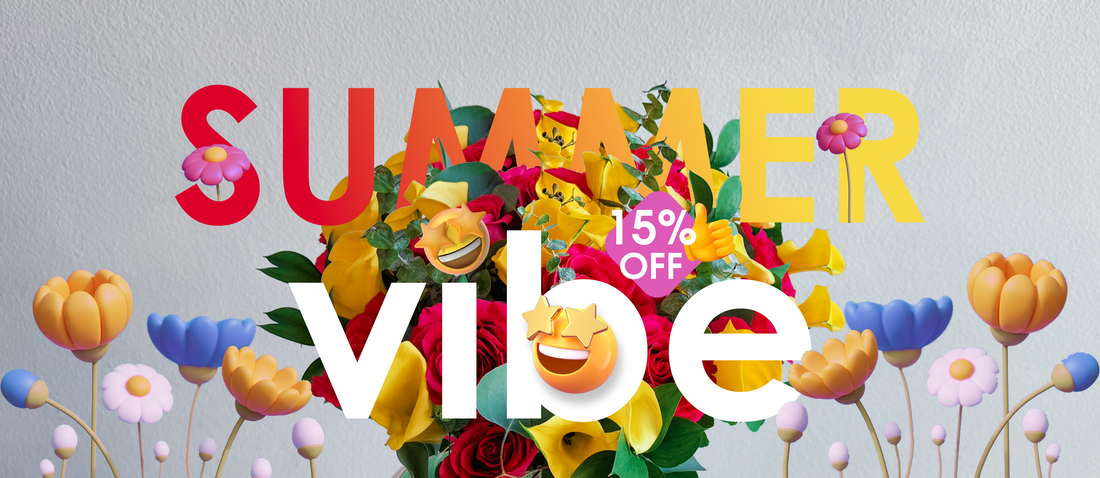 🌸 Summer Vibes, Delivered — Get 15% Off All Bouquets!