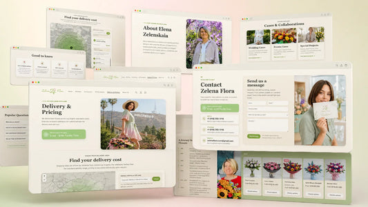 Website Update: Easier Contact, Delivery, and Floral Project Pages