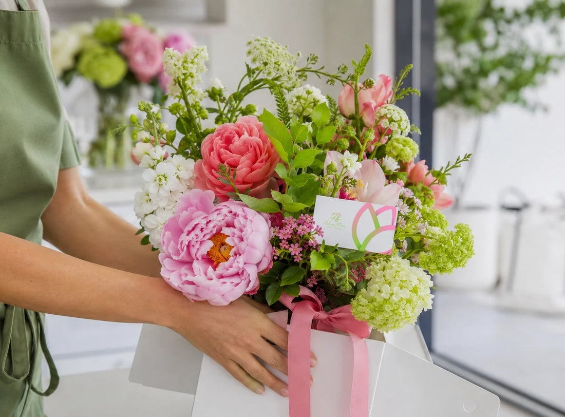 Zelena Flora floral arrangement prepared for same-day flower delivery in Los Angeles