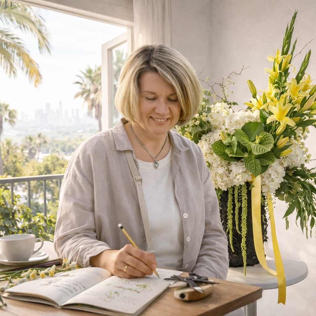 Named Stories by Zelenaflora — personalized floral arrangement
