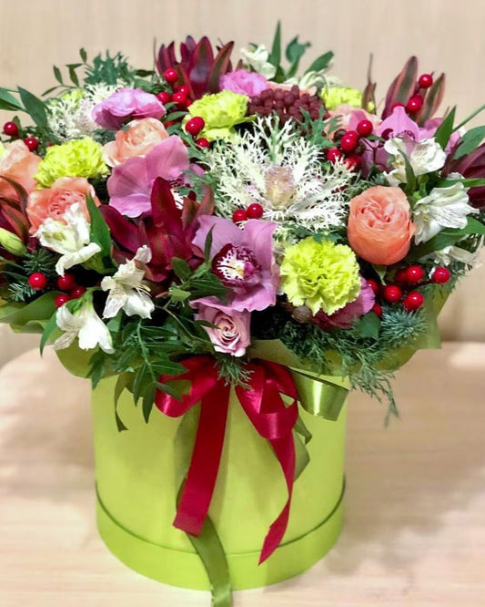 Festive floral ensemble