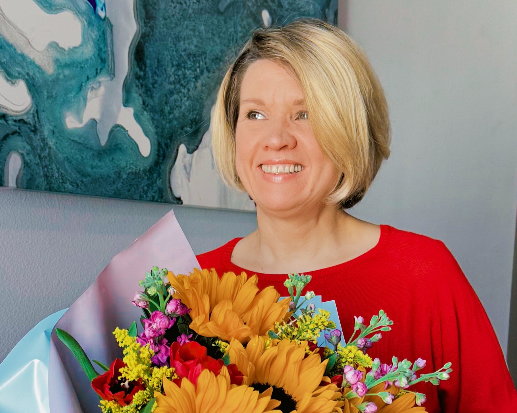 Elegant floral composition by Elena Zelenskaia