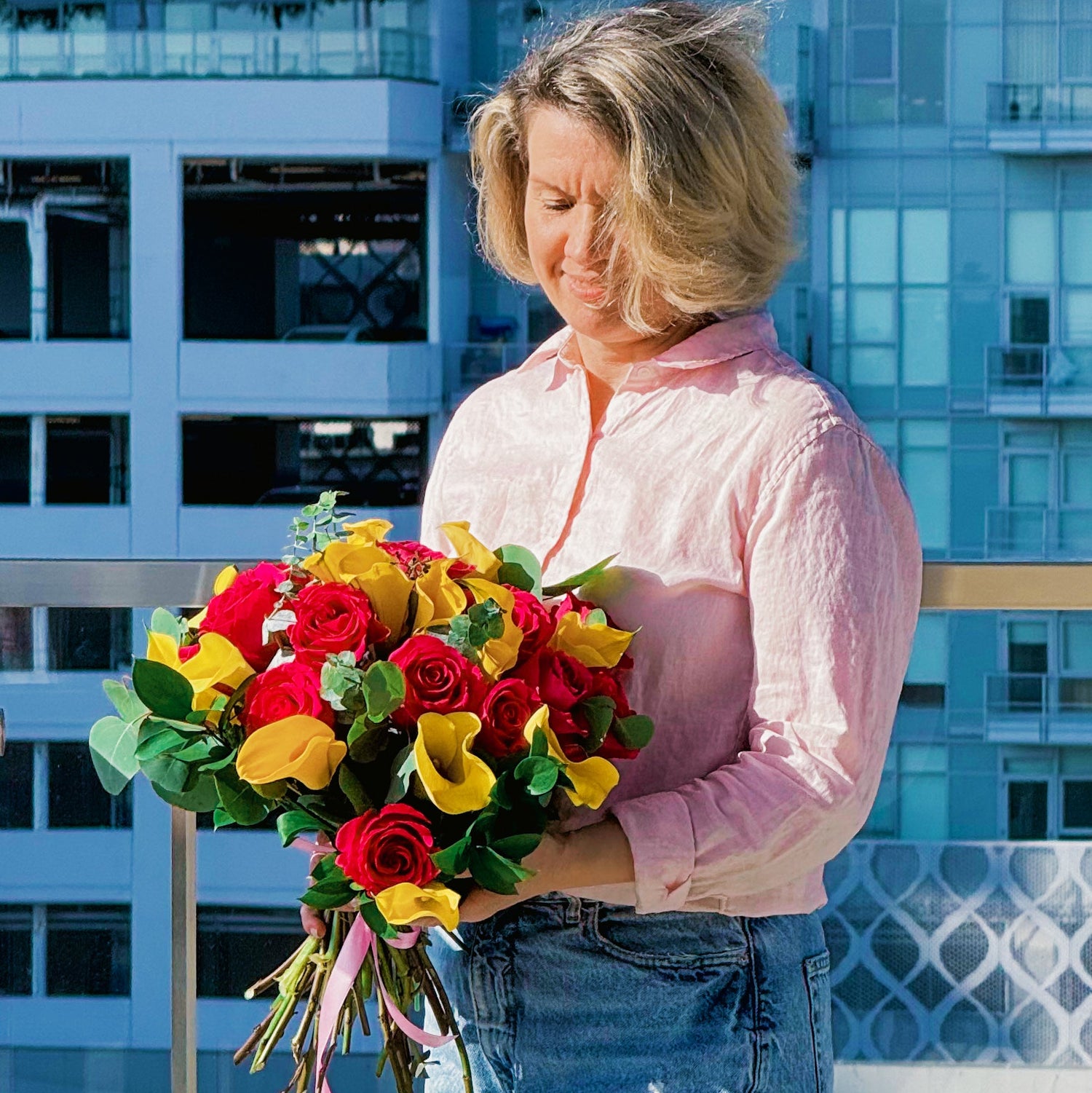 The owner and florist of Zelena Flora  - Elena Zelenskaia 