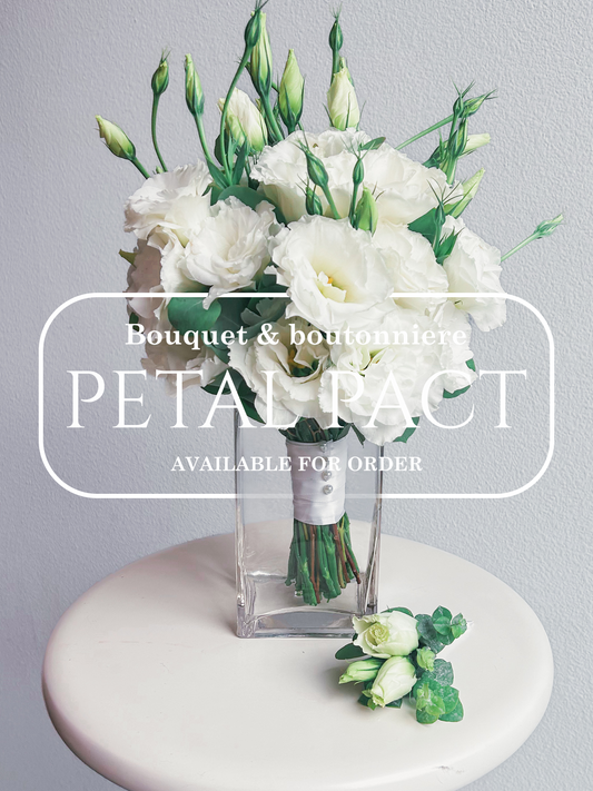 Petal Pact. Bouquet+boutonniere