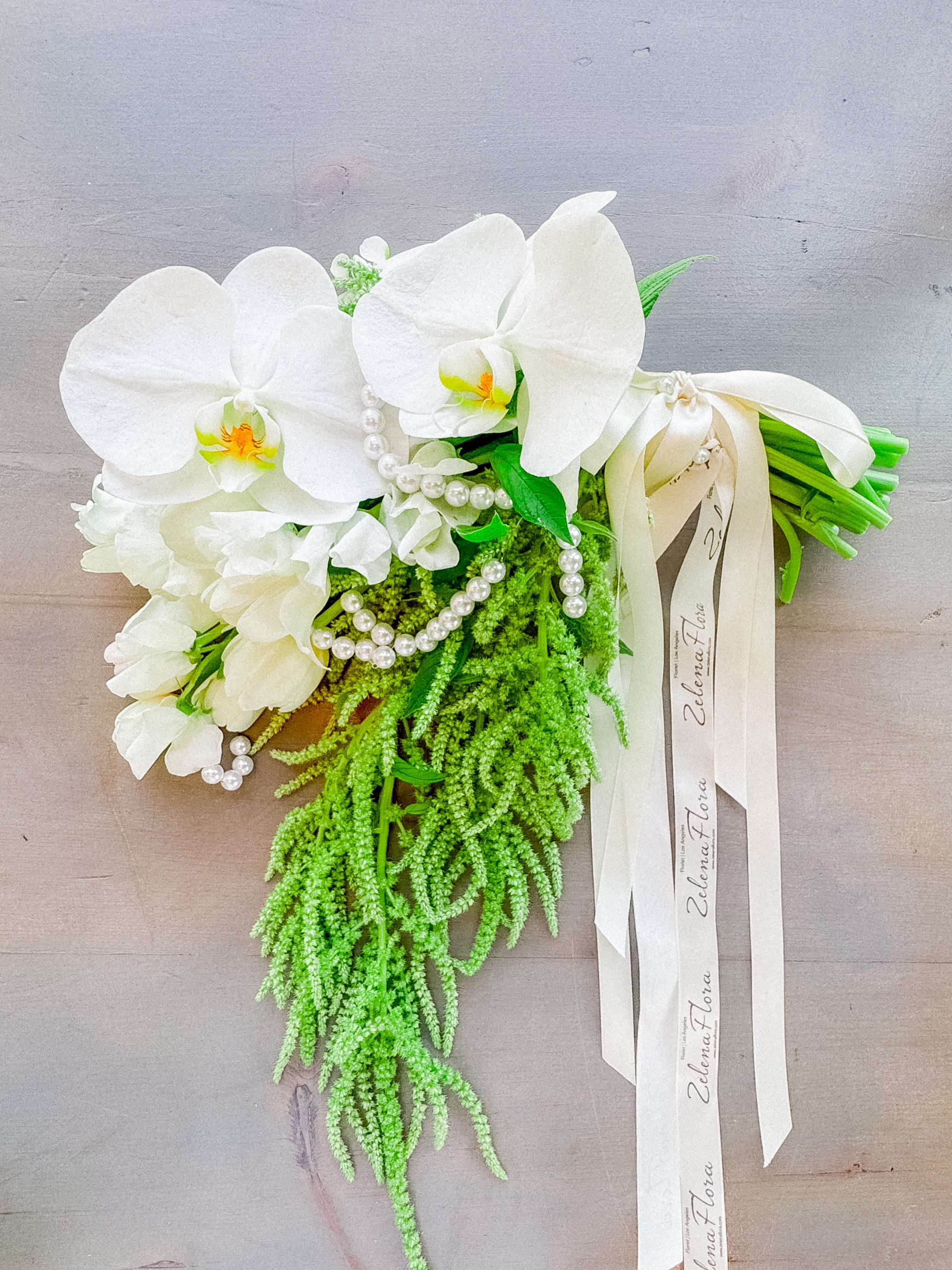 Vow Vibes Bridal Cascade Bouquet by Zelena Flora | Los Angeles