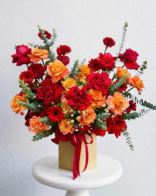 Red & Orange Roses